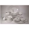 Image 1 : Selection of vintagve Dubarry Ridgway "White Mist" dinnerware including eight each of dinner plates,