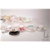 Image 3 : Two tray lots of collectible china including Dresden footed and pierced bowl, teacups and saucers in