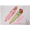 Image 1 : Two vintage Barbie dolls including Quick Curly Kellie, possibly with Steffie face and Quick Curl Bar