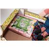 Image 3 : Selection of toys including Raggedy Ann and Andy with a selection of mummy made clothing and pajamas
