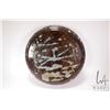 Image 3 : Artisan made drip glazed pottery bowl, initialled on underside "J H-1", 14" in diameter