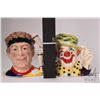 Image 2 : Two Royal Doulton character jugs including "The Clown" D6834 and "The Juggler" D6835