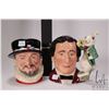 Image 2 : Two Royal Doulton character jugs including "Lewis Carroll" D7096 and "Beefeater" D6206