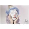 Image 2 : Lladro "Jester" porcelain bust, model 5129, 12 1/2" in height and includes wooden plinth