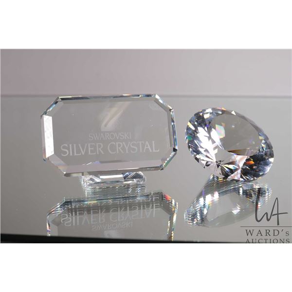 Swarovski Crystal silver gilt plated and signed collector coin 7400 090 001
