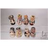 Image 2 : Eight Royal Doulton "Doultonville toby jugs incuding Miss Nostrum the nurse, Major Green, Miss Studi