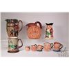 Image 1 : Large Beswick "Falstaff" 8" jug, large Royal Doulton "John Barleycorn Old Lad" with two smaller matc