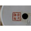 Image 5 : Chinese famille noire jardinere with garden scene 12" in diameter and includes wooden plinth