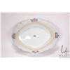 Image 3 : Chinese Famille rose hand painted pedestal dish, with flora and fauna and court scenes16" X 12"