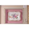 Image 4 : Three small decorative handpainted dish in gilt framed shadowboxes including two 9" X10" and one 12"