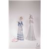 Image 1 : Two Lladro figurines including Aranjuez Little Lady #4879, note: missing umbrella shaft and The Debu