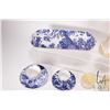 Image 3 : Large selection of porcelain collectibles, Mikado 11" X 8" Comport, 13" sandwich tray, two demis and