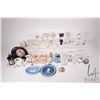 Image 1 : Tray lot of Limoges collectibles including miniature ornaments, lidded jar and lovestory plate plus 