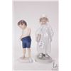 Image 1 : Two Bing & Grondahl figurines including "Tiny Tot" #1759 and "Nighttime Reading" #922