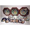 Image 1 : Large selection of collectible plates including three framed Rosenthal "Christmas Carols on Porcelai