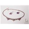 Image 1 : Vintage signed Sherman necklace and earrings, including baguette cut and round Aurora borealis Austr