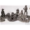 Image 3 : Twelve Franklin Mint fine pewter figurines 'People of Colonial America" including "The Lobsterman", 