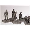 Image 4 : Twelve Franklin Mint fine pewter figurines 'People of Colonial America" including "The Lobsterman", 