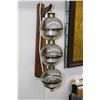 Image 1 : Vintage mid century, West German made, Sputnik weather station with hydrometer, barometer and thermo