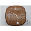 Image 2 : Mid-century Junghans German wall clock with wood case and brass components, working at time of catal