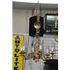 Image 1 : Lunar 24kt gold plated six branch hanging Cobra series chandelier, No. 3029/6 25" diameter