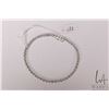 Image 2 : 10kt white gold and diamond bracelet, set with 1.00cts. of round full cut natural diamonds, 7" in le