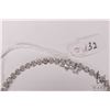 Image 3 : 10kt white gold and diamond bracelet, set with 1.00cts. of round full cut natural diamonds, 7" in le