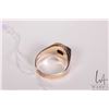 Image 4 : Gent's 10kt yellow gold ring set with cushion cut Rhodolite garnet cushion shaped 5.50ct gemstone. R