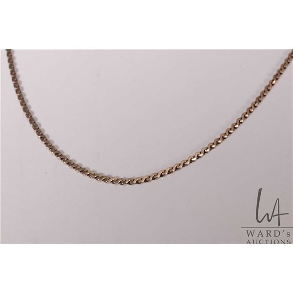 10kt yellow gold 20" necklace