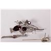 Image 4 : Two vintage sterling silver brooches including bar brooch set with gemstone like stones and marked B