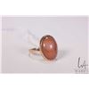 Image 1 : Vintage 14kt yellow gold and cabochon opal ring, size 6.75