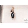 Image 4 : Vintage Globus 10kt yellow gold and Black Alaska diamond necklace and pendant with matching screw ba