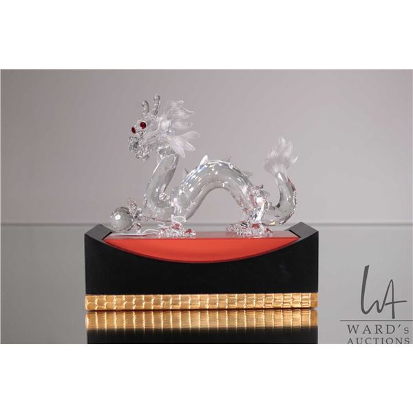 Swarovski crystal "Dragon" 208398 from the Fabulous Creations collection, 3 3/4" in height, includes