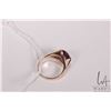 Image 3 : 10kt yellow gold ring set with purple gemstone that tests at sapphire, size 7.5