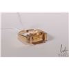 Image 1 : 14kt yellow gold, citrine and diamond ring, set wiht oval faceted genuine citrine gemstone and 0.12c