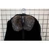 Image 3 : Ladies fur jacket, possibly shearlling lamb with gray fur collar, appears to be size medium