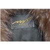Image 4 : Ladies fur jacket, possibly shearlling lamb with gray fur collar, appears to be size medium