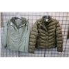 Image 1 : Ladies Eddie Bauer quilted jacket and a Columbia wind breaker, both size medium