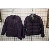 Image 1 : Ladies Eddie Bauer quilted jacket and a Columbia hooded wind breaker, both size medium