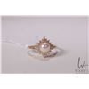 Image 2 : 14kt yellow gold, genuine pearl and diamod ring, size 9.5