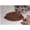 Image 2 : Tray lot of collectibles including Medalta Pottery 1 quart lidded crock, an unmarked 1 gallon lidded