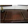 Image 2 : Large quality modern double pedestal office desk with inset leather writing surface and keyboard dra