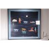 Image 2 : Inuit art hand made wool applique Kiluk featuring a Inuit hunter with dog sled, overall dimensions i