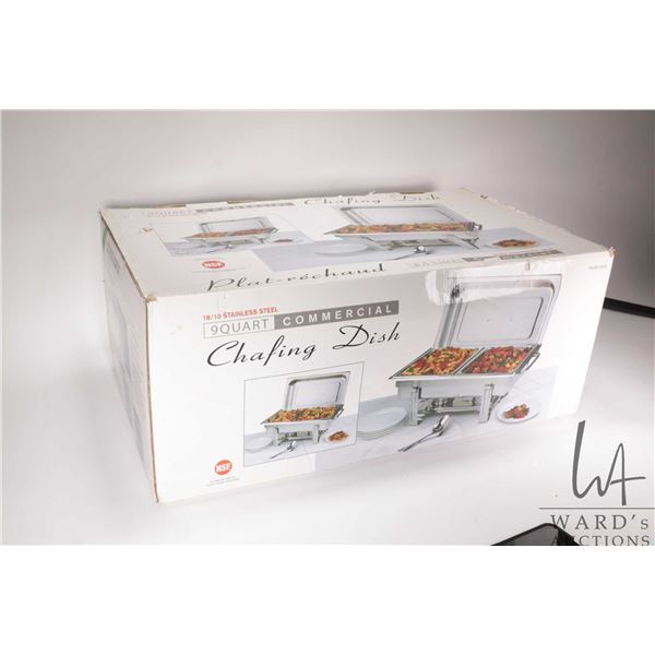 9 quart Commercial chafing dish, appears new in box