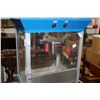 Image 3 : Fountain style popcorn maker machine, appears new with warming light, accessories and machine cart o