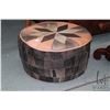 Image 1 : Vintage leather Moroccan pouf, note: some distressing, see photos