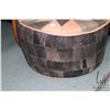 Image 3 : Vintage leather Moroccan pouf, note: some distressing, see photos