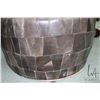 Image 4 : Vintage leather Moroccan pouf, note: some distressing, see photos
