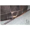 Image 8 : Vintage leather Moroccan pouf, note: some distressing, see photos