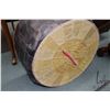Image 9 : Vintage leather Moroccan pouf, note: some distressing, see photos